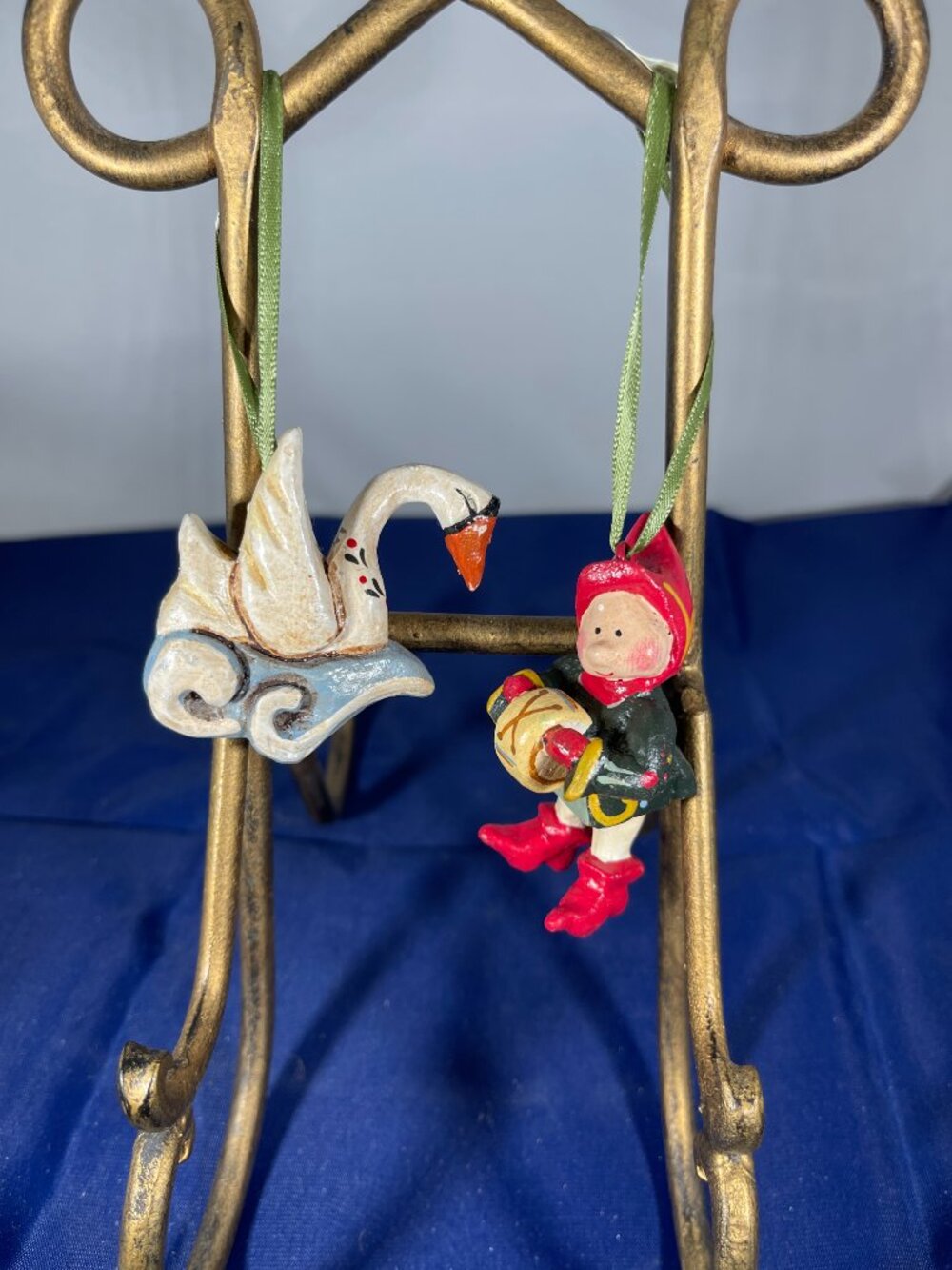 House of Hatten VINTAGE Denise Calla Mini 12 Days of Christmas Ornaments, 1990s - Picture 2 of 13